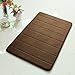 Drhob New Arrival Luxurious and Soft Absorbent Memory Foam Bathmat with Drhob Free Pen,17-inch By 24-inch, Coffee