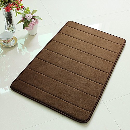 Drhob® New Arrival Luxurious and Soft Absorbent Memory Foam Bathmat,20-inch By 31-inch, Coffee