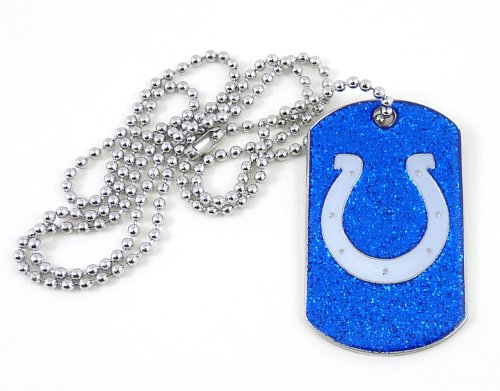 NFL Indianapolis Colts Glitter Dog Tag