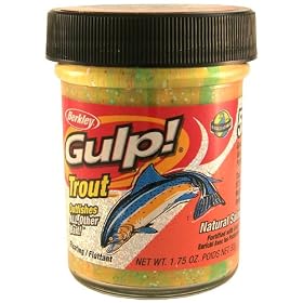 Gulp Natural Salmon Egg Scent Trout Dough Fishing Bait by