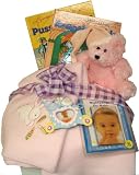 Bed Time Baby Gift Box(Blanket Color=Blue,Bear=Pink)