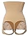 HOLYSNOW Women High Waist Cincher Pads Enhancer Underwear Panties Beige XL/2X