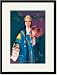 Black Framed/Matted Print 17x23, Queen Esther