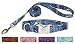 Country Brook Petz | Blue Paisley Premium Dog Collar Matching Leash Set (Medium)