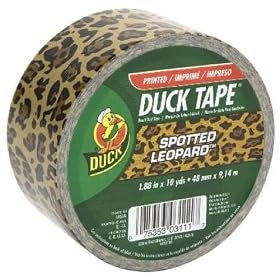 Duck Brand 1407671 Spotted Leopard All Purpose Duck Tape, 6-Roll