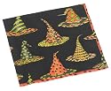 Caspari Witches Hats Paper Cocktail Napkin Package in Gift Box