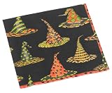 Caspari Witches Hats Paper Cocktail Napkin Package in Gift Box
