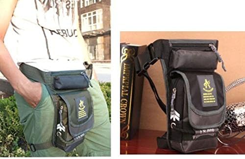 Korean Style Drop Leg Bag Motorcycle Dirt Bike Cycling Thigh Pack Waist Belt Black