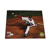 Autographed Josh Beckett 8x10 Photo  07 World Series Pitching (MLB Authenticated) -