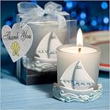 Nautical Themed Candles (Set of 15) - Baby Shower Gifts & Wedding Favors
