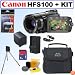 Canon VIXIA HFS100 HD Flash Memory Camcorder + Accessory Kit