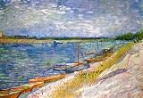 51UXGgrMnlL. SL160  Vincent Van Gogh View of a River with Rowing Boats Art Print Poster   13x19