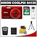 Nikon Coolpix S4100 14.0 MP Digital Camera (Red) with 4GB Card + Case + Cleaning & Accessory Kit