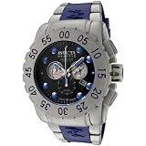 Invicta Men's 0800 Reserve Collection Leviathan Chronograph Blue Polyurethane Watch