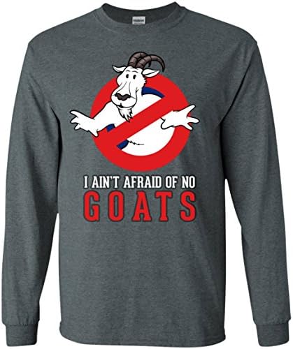 Bill murray cubs shirt - I Ain't Afraid Of No Goat Long Sleeve - Dark Heather / XXX-Large