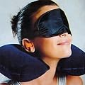Nackenkissen Reiseset 3-tlg. inkl. Schlafmaske, aufblasbares Reisekissen, Schlafmaske