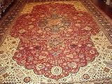 12x19 Hand Knotted Tabriz Persian Rug - 12'6x19'2
