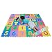 Playmatonline Soft  Alphabet and Number Jigsaw Puzzle Play Mat with Storage Bag