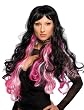 Black and Pink Wig - Black/Pink