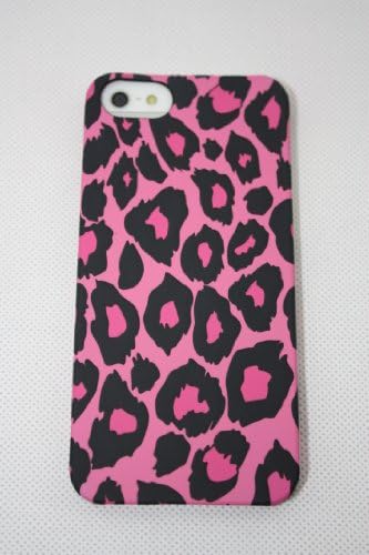 Wild Leopard Hard Snap-On Skin Case Cover Accessory for iPhone 5 for Gift-Rose