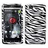 Zebra Skin Phone Protector Cover for MOTOROLA MB810 (Droid X)