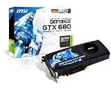 MSI GeForce GTX680, 2GB GDDR5, DisplayPort, DL-DVI-I, DL-DVI-D, HDMI, PCI Express 3.0 Graphics Card N680GTX-PM2D2GD5