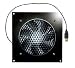 Coolerguys PRO-Metal Series Single 120mm USB powered Cooling Kit Cabcool1201-M-USB