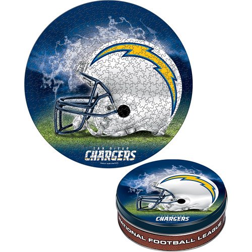 Wincraft San Diego Chargers 500 Piece Puzzle In Collectable Tin