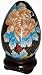 Chinese cloisonne egg with stand - 6"H