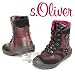 s.OLIVER KIDS Mädchen Leder Winter Stiefel, TEX- Membrane, gefüttert, scarlet-rot-schwarz