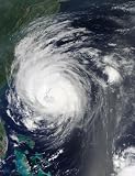 Hurricane Earl Grazing the North Carolina Coast. - 24"H x 18"W - Peel and Stick Wall Decal by Wallmonkeys