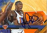 Jamal Crawford Autographed/Hand Signed Basketball Card (New York Knicks) 2005 Upper Deck #126