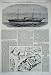 1864 Charing Cross Aggas Plan London Quito Mail Ship