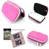 Magenta Hard Shell EVA Carrying Case with Screen Protector for Nintenod DS Lite