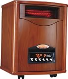 Comfort Furnace Quartz Infrared Heater Tuscan Walnut