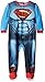 DC Comics Boys' Toddler Boy Superman Fleece Blanket Sleeper with Cape