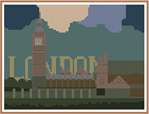 Cross Stitch Chart London Big Ben ST-005 !!!ONLY CHART!!! United Kigdom England