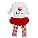 Bebone Baby Girls I love Santa Cotton Outfits
