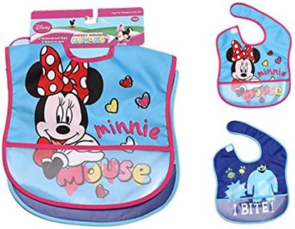 Disney Two Piece Baby Bib Set Best Friends Minnie Mouse And I Bite Baby Bib, Baby:MM2