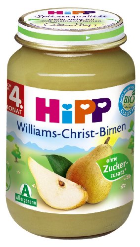 Hipp Williams-Christ-Birnen, 6-er Pack (6 x 190 g) - Bio