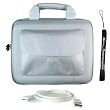 Apple Ipad Tablet ( 3G , wifi , WiFi + 3G ) Hard Nylon Cube with Pocket Carrying Case for ipad ( iPad Accessories Only ) + Includes a 4-inch eBigValue (TM) Determination Hand Strap + USB 2.0 Data Sync Cable for Apple Ipad