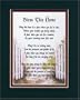 "Bless This Home"A Housewarming Gift. Touching 8x10 Poem, Double-matted in Dark Green Over Burgundy and Enhanced with Watercolor Graphics.