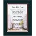 "Bless This Home"A Housewarming Gift. Touching 8x10 Poem, Double-matted in Dark Green Over Burgundy and Enhanced with Watercolor Graphics.