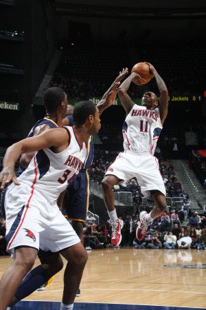 Indiana Pacers v Atlanta Hawks: Jamal Crawford Photographic Poster Print by Scott Cunningham, 12x18