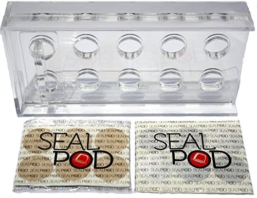 Filling Station for Reusable Nespresso Compatible Capsules - Fill and Store 10 Nespresso or Spresso Luxe Pods - By Sealpod