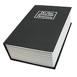 WHOLENESS HOME Steel Dictionary Book Diversion Safe with Lock- The Most Realistic Looking Books Safe - Stash your Valuables in Plain Sight! Weed Out Thieves! Perfect for Homes, Boats, RV's (Black)