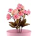 Soledi 10 6 Branch 18 Heads Artificial Spring Silk Flowers Camellia Magnolia Floral Wedding Peony Arrangement Bouquet Hydrangea D¨¦cor -- Mixed Pink