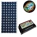 HQRP KIT (175 Watt SHARP Solar Panel 175W Power 24V Monocrystalline UL 1703 24 Volt DC Battery Charger, HQRP Solar 10A Charge Power Controller / Regulator 12V / 24V) plus HQRP Coaster