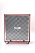 Red Rev 4x12 Speaker Cabinet with Chrome Grill