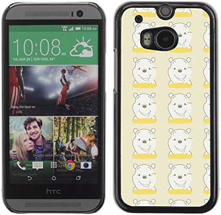 PatternViking PC Polycarbonate Aluminium Back Case Cover HTC One M8 ( winnie the pooh )